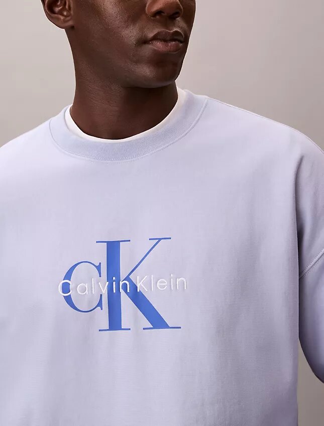 Hochwertiges Frottee-Sweatshirt mit Monogram-Logo und lockerer Passform Hochwertiges Frottee-Sweatshirt mit Monogram-Logo und lockerer Passform