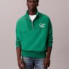 Hochwertiges Sweatshirt aus Fleece mit lockerem Schnitt und Viertelreißverschluss Hochwertiges Sweatshirt aus Fleece mit lockerem Schnitt und Viertelreißverschluss
