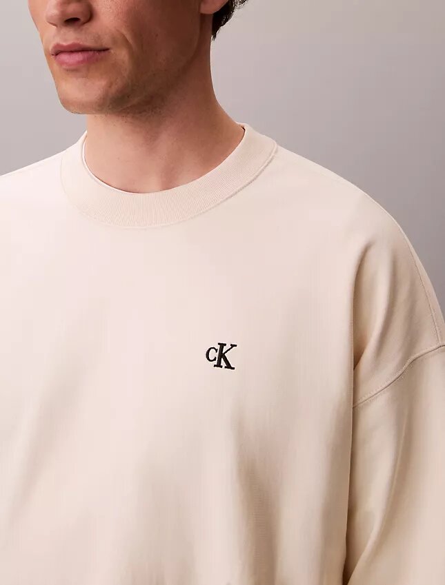 Hochwertiges Sweatshirt aus Frottee mit lockerer Passform Hochwertiges Sweatshirt aus Frottee mit lockerer Passform