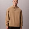 Hoodie aus Wollmischung mit Emblem-Logo Hoodie aus Wollmischung mit Emblem-Logo