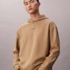Hoodie aus Wollmischung mit Emblem-Logo Hoodie aus Wollmischung mit Emblem-Logo