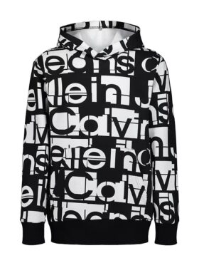 Hoodie für Jungen mit durchgehendem, farblich abgestimmten Logo-Print