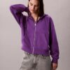 Hoodie mit Reißverschluss aus French Terry mit Archiv-Logo Hoodie mit Reißverschluss aus French Terry mit Archiv-Logo