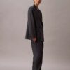 Hose aus plissiertem Wollgabardine-Mischgewebe Hose aus plissiertem Wollgabardine-Mischgewebe