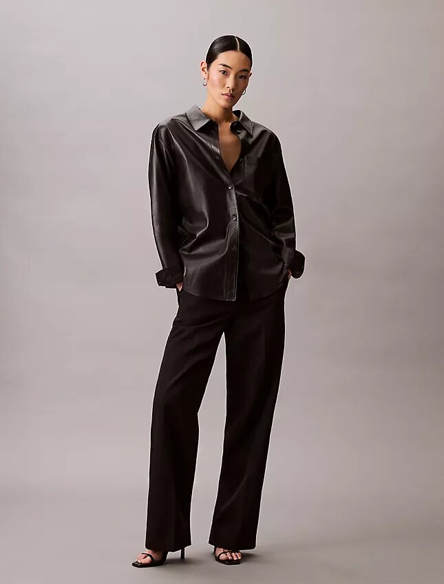 Hose aus Wollgabardine-Mischung Hose aus Wollgabardine-Mischung