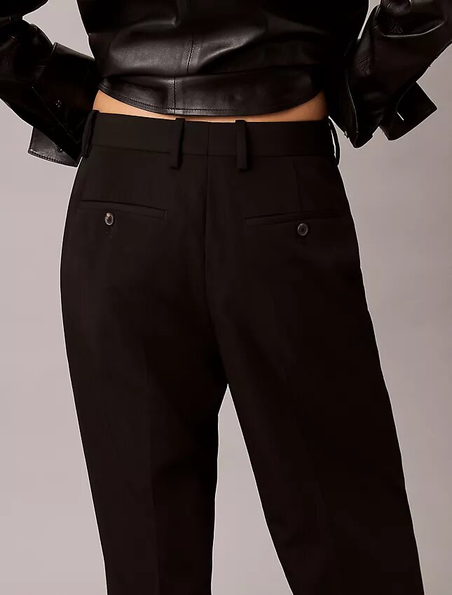 Hose aus Wollgabardine-Mischung Hose aus Wollgabardine-Mischung