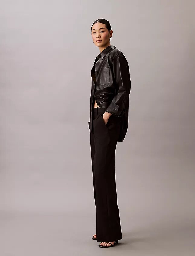 Hose aus Wollgabardine-Mischung Hose aus Wollgabardine-Mischung
