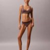 Icon Baumwoll-Modal-Bikini mit Metallic-Effekt