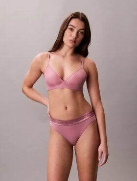 Icon Baumwoll-Modal-Bikini mit Metallic-Effekt