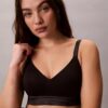 Icon Baumwoll-Modal-Bralette mit Metallic-Effekt und leichtem Futter