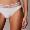 Icon Baumwoll-Modal-Streifen-Bikini
