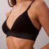 Icon Baumwolle-Modal-Metallic-Triangel-Bralette mit leichtem Futter
