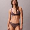 Icon Baumwolle-Modal-Metallic-Triangel-Bralette mit leichtem Futter