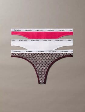 Icon Logo 3er-Pack Low-Rise-Thong