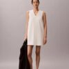 Interlock-Minikleid mit V-Ausschnitt Interlock-Minikleid mit V-Ausschnitt