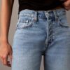 Jeans aus Lyocell-Mischung mit weitem Bein