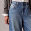 Jeans aus Lyocell-Mischung mit weitem Bein