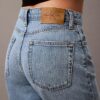 Jeans aus Lyocell-Mischung mit weitem Bein
