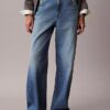 Jeans aus Lyocell-Mischung mit weitem Bein