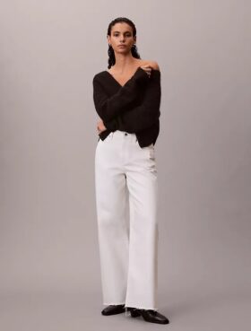 Jeans mit weitem Bein Jeans mit weitem Bein
