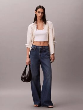 Jeans mit weitem Bein Jeans mit weitem Bein