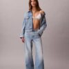 Jeans mit weitem Bein Jeans mit weitem Bein
