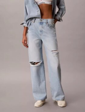 Jeans mit weitem Bein Jeans mit weitem Bein