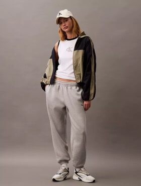 Jogginghose aus Fleece mit Monogram