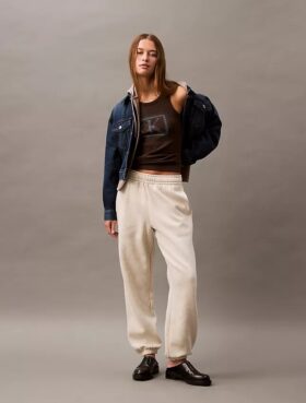 Jogginghose aus Fleece mit Monogram