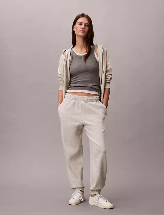 Jogginghose aus Fleece mit Monogram Jogginghose aus Fleece mit Monogram
