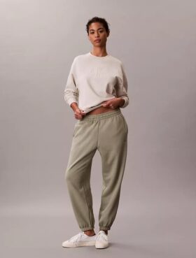 Jogginghose aus Fleece mit Monogram