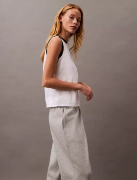 Jogginghose aus Fleece mit Monogram