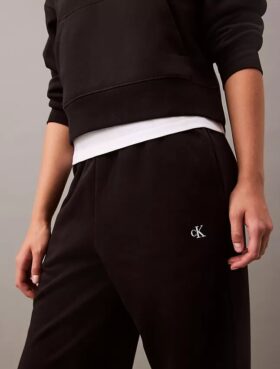 Jogginghose aus Fleece mit Monogram