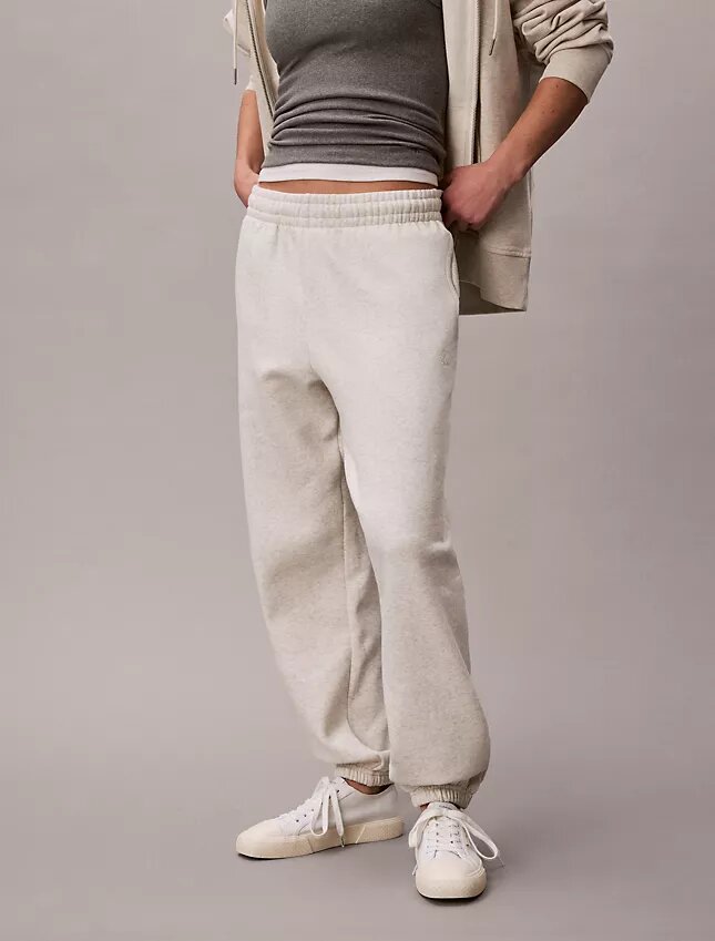 Jogginghose aus Fleece mit Monogram Jogginghose aus Fleece mit Monogram