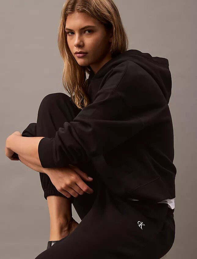 Jogginghose aus Fleece mit Monogram Jogginghose aus Fleece mit Monogram