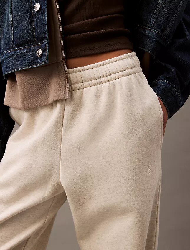 Jogginghose aus Fleece mit Monogram Jogginghose aus Fleece mit Monogram