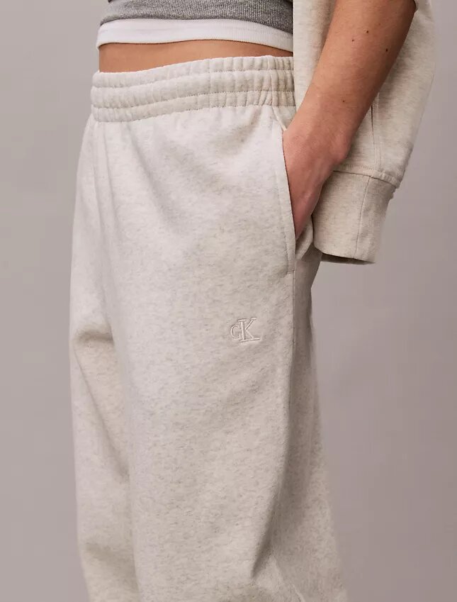 Jogginghose aus Fleece mit Monogram Jogginghose aus Fleece mit Monogram