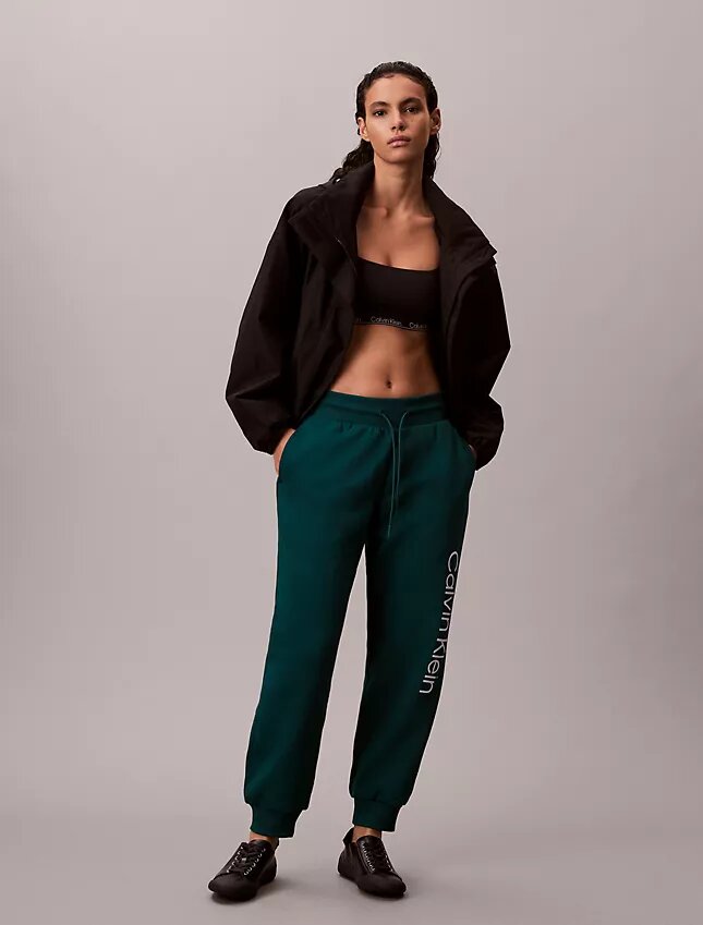 Jogginghose mit Fleece-Logo-Print Jogginghose mit Fleece-Logo-Print