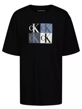Jungen-T-Shirt mit Farbblock-Design und Monogram