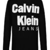 Jungen-T-Shirt mit großem Ckj-Logo und langen Ärmeln