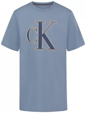 Jungen-T-Shirt mit Monogram-Logo im Kettenstich