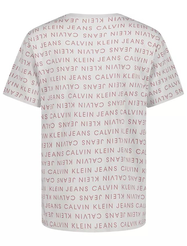 Jungen-T-Shirt mit Rundhalsausschnitt und Allover-Schriftzug Jungen-T-Shirt mit Rundhalsausschnitt und Allover-Schriftzug