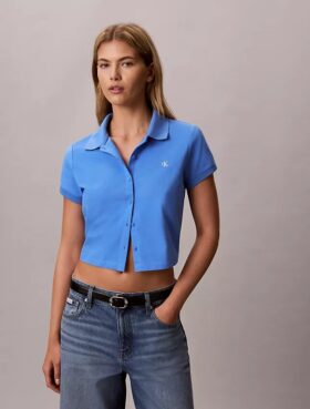 Kühlendes, kurzes Jersey-Poloshirt