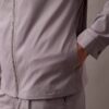 Klassische Reißverschluss-Hemdjacke aus Baumwollmischung