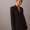 Klassischer Crêpe-Blazer