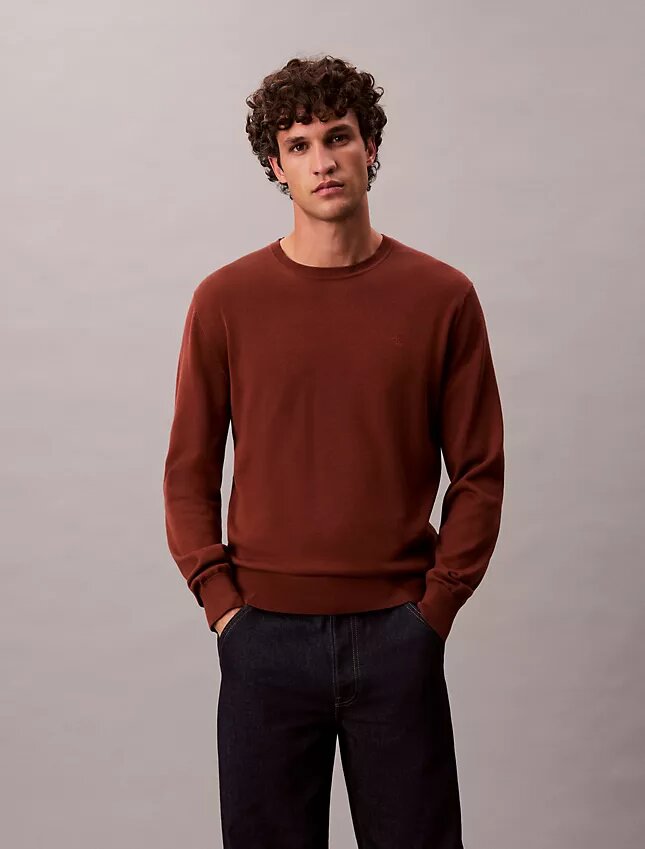 Klassischer Pullover aus Supima-Baumwolle Klassischer Pullover aus Supima-Baumwolle