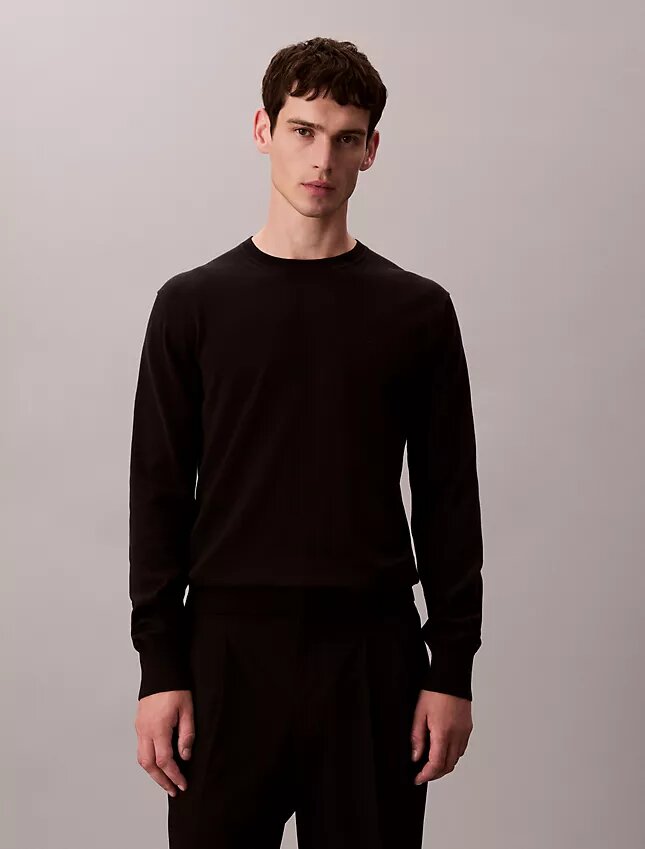 Klassischer Pullover aus Supima-Baumwolle Klassischer Pullover aus Supima-Baumwolle