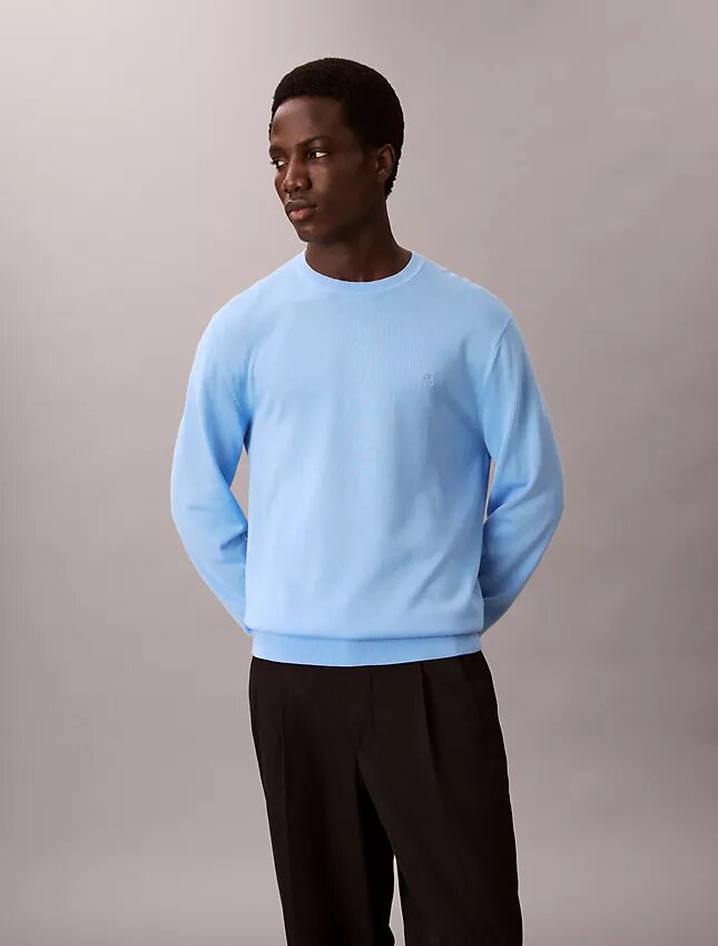 Klassischer Pullover aus Supima-Baumwolle Klassischer Pullover aus Supima-Baumwolle