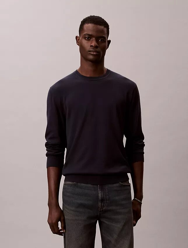 Klassischer Pullover aus Supima-Baumwolle Klassischer Pullover aus Supima-Baumwolle