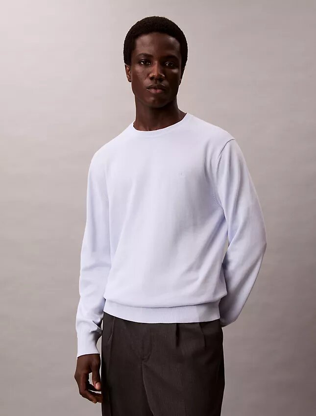 Klassischer Pullover aus Supima-Baumwolle Klassischer Pullover aus Supima-Baumwolle